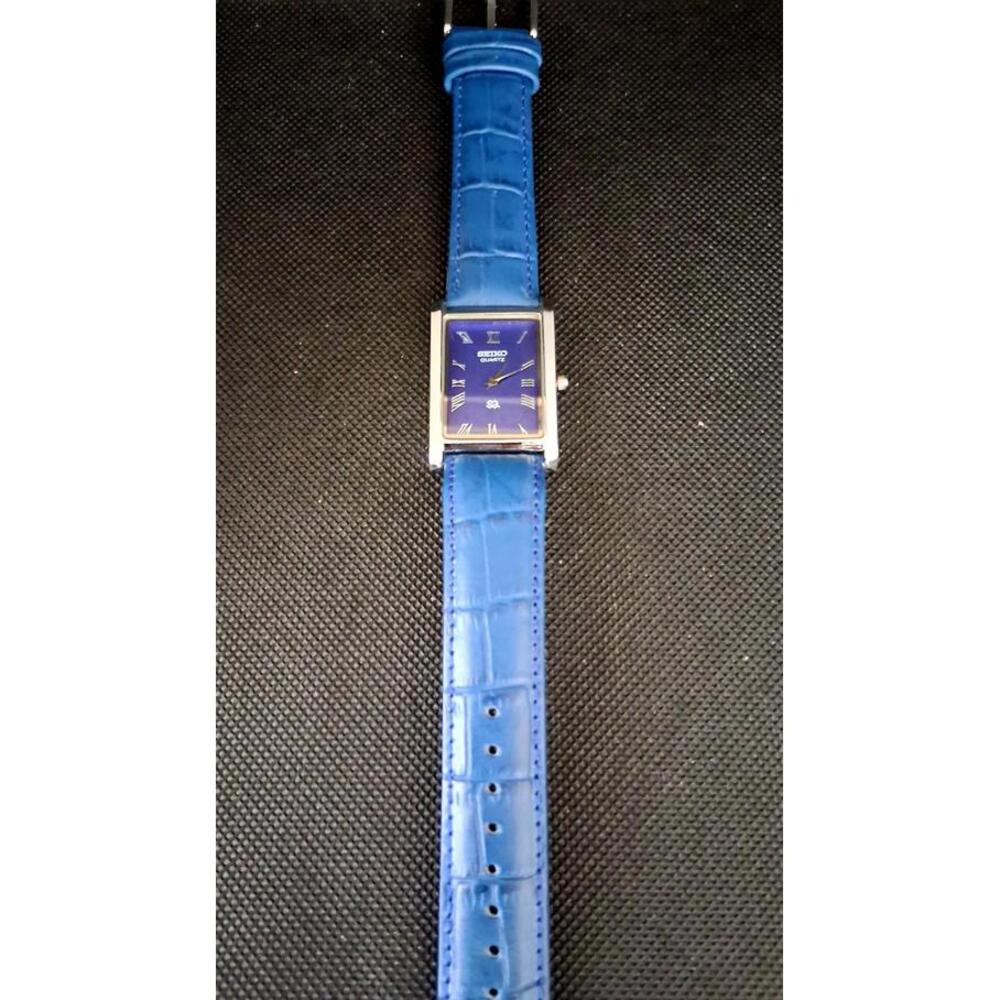 Men's Vintage Seiko Tank Leather Wrist Watch RARE - Picture 3 of 7